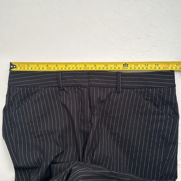 Express Y2K Editor black and white pinstripe stretch dress pants - Picture 6 of 11
